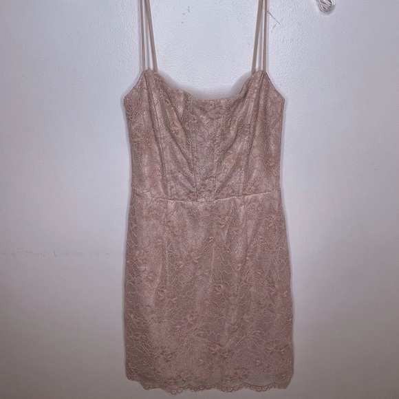 Showpo. Dresses & Skirts - SHOWPO. Floral Lace Overlay Bodycon Barbiecore Mini Dress